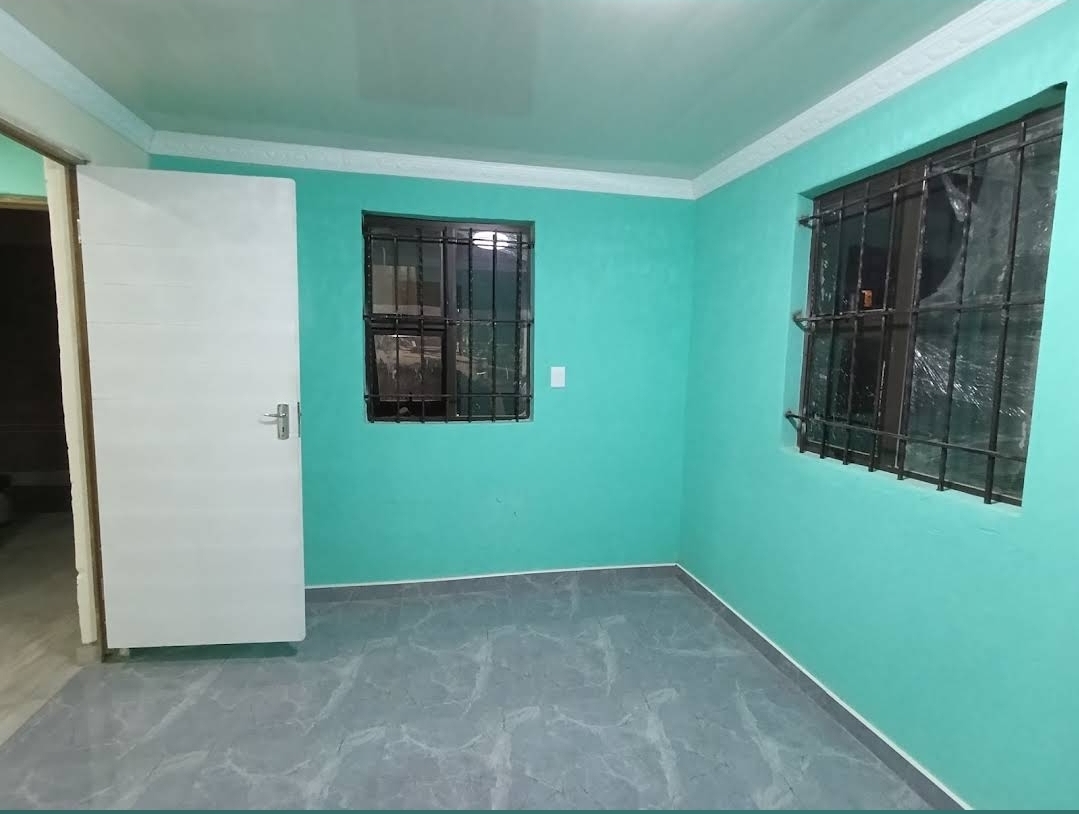 Bright bedroom with security windows